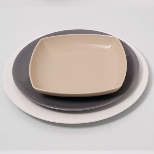 Lot de 6 assiettes à pizza porcelaine blanche - D 31 cm - Napoli