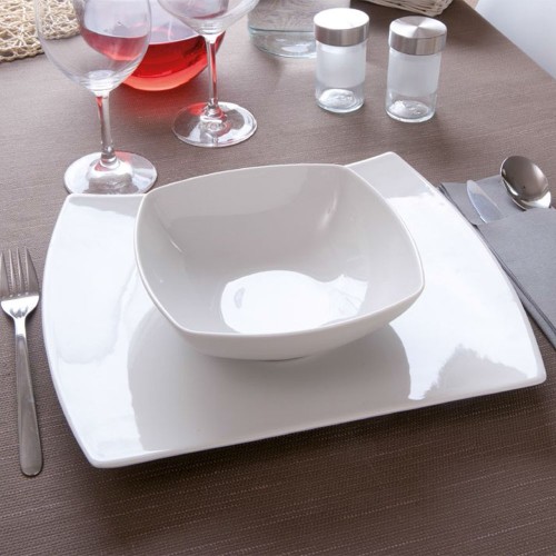 Bol à salade porcelaine blanche - D 17,5 cm - Tokio