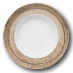 Assiette à pâtes décor Effet Bois - D 26 cm - Napoli