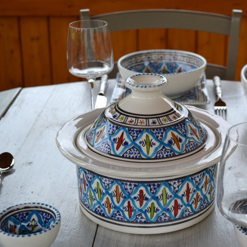 Cocotte Querouana Bakir turquoise - D 25 cm