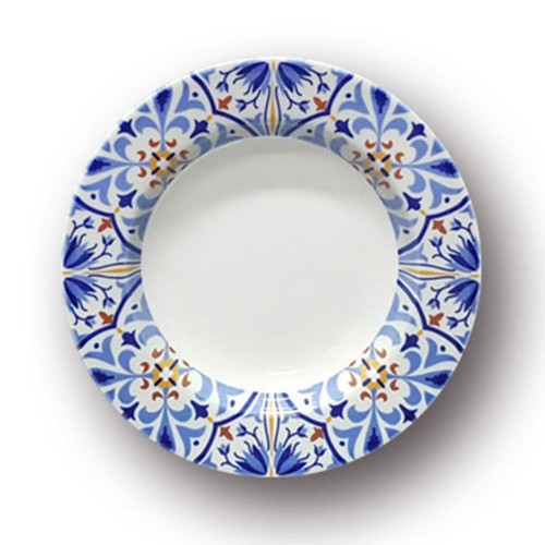 Lot 6 assiettes creuses Amalfi - D 23 cm