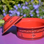 Cocotte Querouana Tatoué rouge - D 25 cm