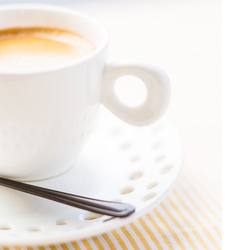 Lot de 6 tasses à café avec sous tasses perforées