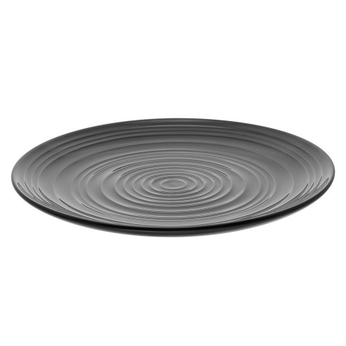 Lot de 6 assiettes plates Gaya Noires - D 23 cm