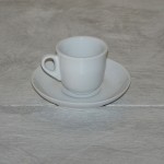 Service à café Clara 6 personnes porcelaine blanche