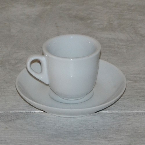 Service à café Clara 6 personnes porcelaine blanche