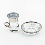 Verres à café ou à thé avec ces soucoupes Sohan 10 cl x 6 - Coffret