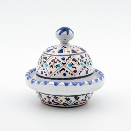 Mini tajine Multifonction - Marrakech Blanc - D 8 cm