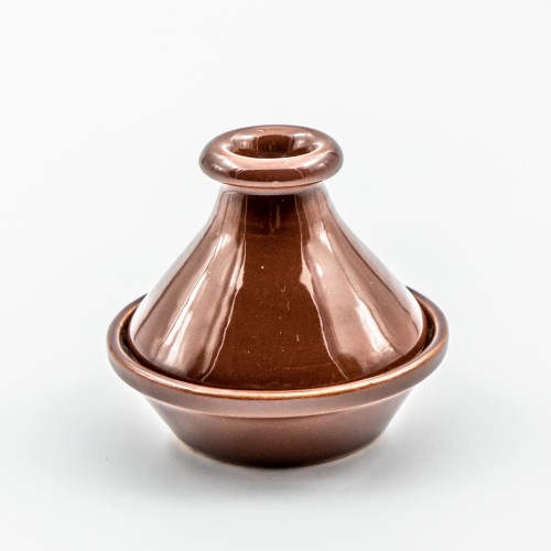 Mini tajine Uni Marron foncé D 9 cm