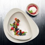 Assiette gourmet Cuba Crème - D 34 cm