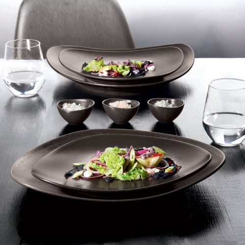 Assiette plate Cuba Marron - D 27.5 cm