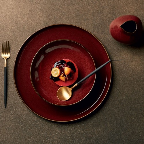 Assiette plate - D 26.5 cm Rouge - Kolibri Rusty Red