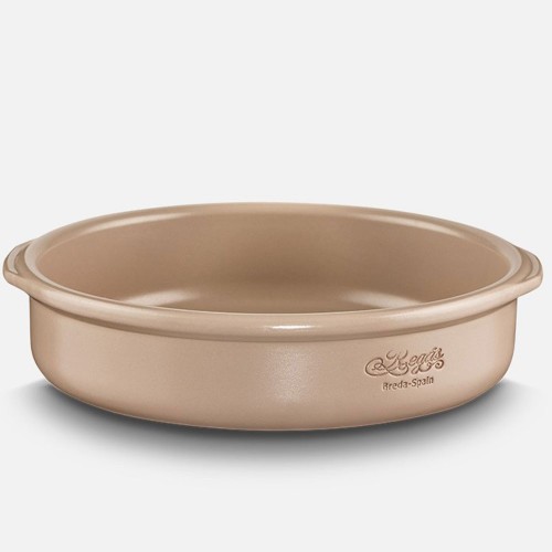 Plat de cuisson Moka crème en pâte à feu - D 32 cm