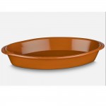 Plat de cuisson ovale terre cuite - 43.5*24.5 cm