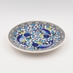 Assiette plate Poissons Bleus - D 24 cm