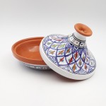 Tajine individuel évasé Bakir Bleu - D 22 cm