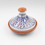 Tajine individuel évasé Bakir Bleu - D 22 cm