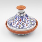 Tajine individuel évasé Bakir Bleu - D 22 cm