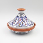 Tajine individuel évasé Bakir Bleu - D 22 cm