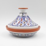 Tajine individuel évasé Bakir Bleu - D 22 cm