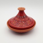 Tajine individuel évasé Marrakech Rouge - D 22 cm