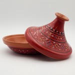 Tajine individuel évasé Marrakech Rouge - D 22 cm