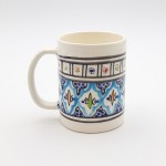 Tasse avec couvercle en céramique 25 cL Bakir Turquoise