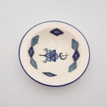 Assiette Tebsi Sahel bleu - D 23 cm