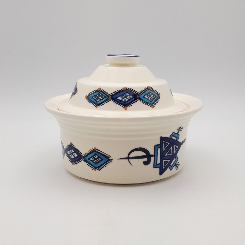 Cocotte Querouana Sahel bleu - D 20 cm