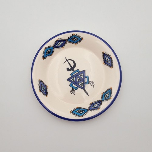 Assiette plate Sahel bleu - D 24 cm