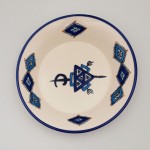 Assiette creuse Sahel bleu - D 24 cm