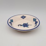 Assiette creuse Sahel bleu - D 24 cm