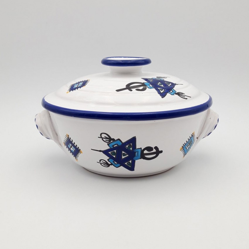 Cocotte Querouana Khelel bleu - D 21 cm