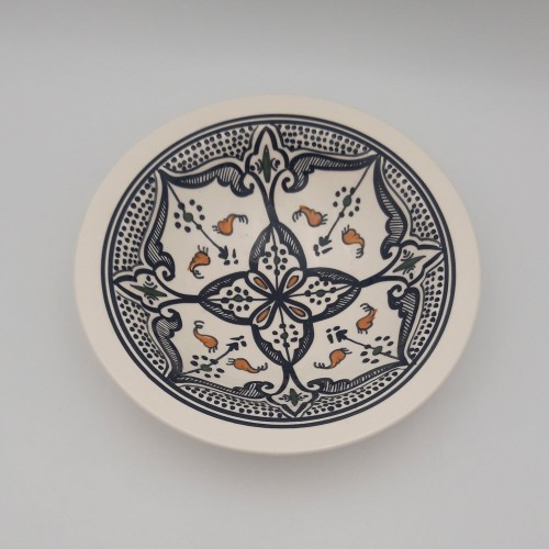 Plat Tebsi Marocain noir - D 27 cm