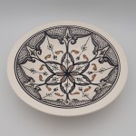 Plat Tebsi Marocain noir - D 33 cm