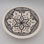 Plat Tebsi Marocain noir - D 33 cm