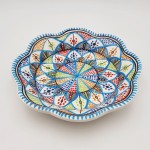 Assiette creuse fleur Bakir royal - D 23 cm