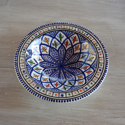 Assiette Tebsi Bakir bleu - D 23 cm