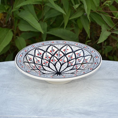 Assiette Tebsi Bakir gris - D 23 cm