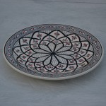 Assiette plate Bakir gris - D 28 cm