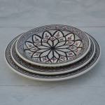 Assiette plate Bakir gris - D 28 cm