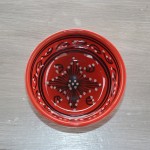 Bol Tatoué rouge - D 12 cm