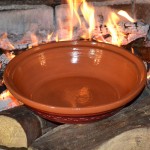 Tajine Tatoué rouge - D 31 cm traditionnel