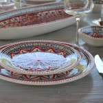 Assiette plate Bakir rouge - Diam 24 cm