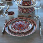 Assiette plate Bakir rouge - Diam 24 cm