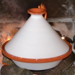 Tajine Spécial Feu Blanc - D 30 cm