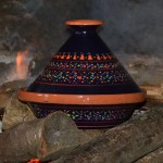 Tajine individuel Grattage Bleu nuit - D 23 cm