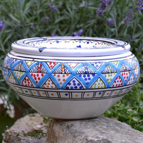 Cendrier tunisien Bakir Royal Fleur - Grand modèle