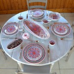 Assiette plate Bakir rouge - Diam 24 cm