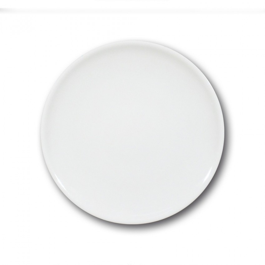 Assiette plate porcelaine blanche - D 28 cm - Siviglia